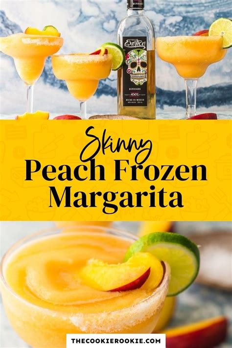 Frozen Peach Margarita Recipe The Cookie Rookie Video Peach