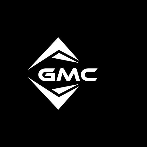 GMC abstract technology logo design on Black background. GMC creative ...