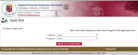 GFSU Admission Process 2020 @ www.gfsu.edu.in/students-admission/ - GovtJobBuzz