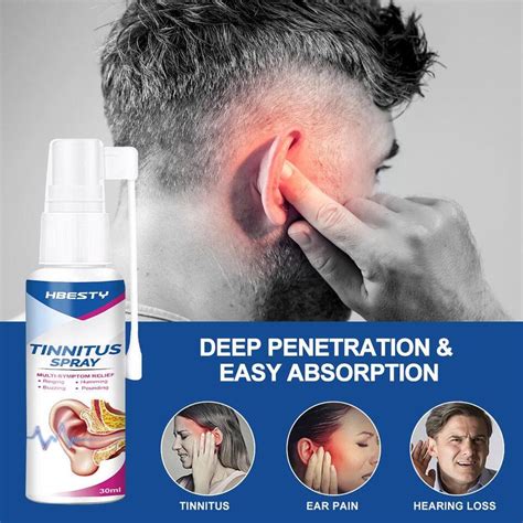 30ml Tinnitus Spray Ear Ringing Relief Relieving Ear Drops Hearing 2024