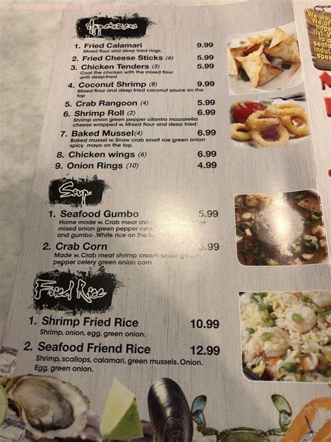 Online Menu Of Mr Q Crab House Restaurant Fort Lauderdale Florida