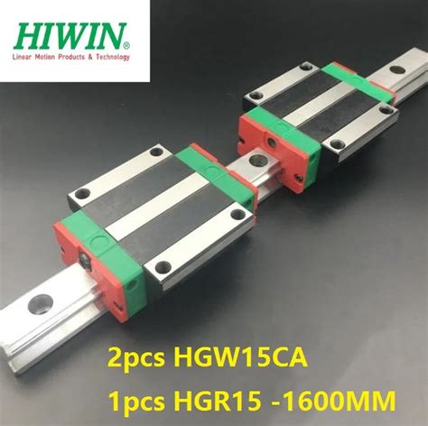 1pcs 100 Original Hiwin Linear Rail Guide HGR15 L 1600mm 2pcs HGW15CA