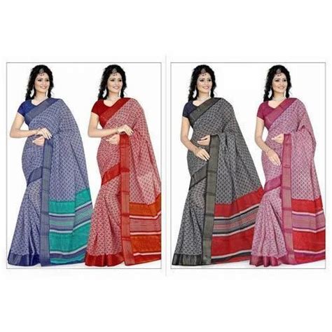 Cotton Casual Wear Saree Length M At Rs In Surat Id