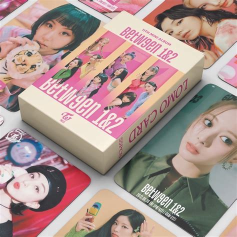 55pcs Box TWICE Photocards BETWEEN 1 2 Album LOMO Card Postcard READY