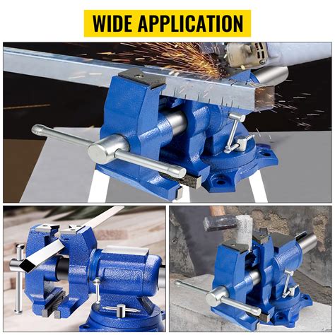 Vevor Heavy Duty Bench Vise Double Swivel Rotating Vise Head Body