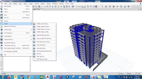 EXPORT FROM ETABS TO CAD COLUMNS TEXT OF COLUMN YouTube