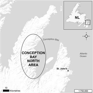 1. Map of study area, Conception Bay North, NL. (Cartography by Myron King) | Download ...