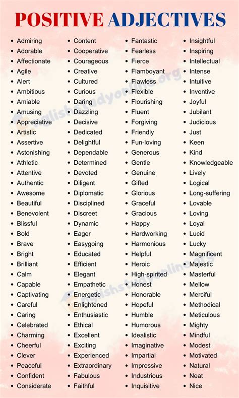 Positive Adjective Adjective Degrees Of Adjective With 45 OFF