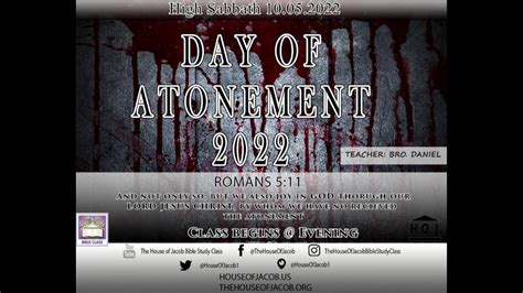 High Sabbath Day Of Atonement 2022 Youtube