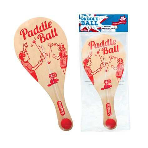 Paddle Ball Classic Toy Play It At Home Or At The Park For Hours Of