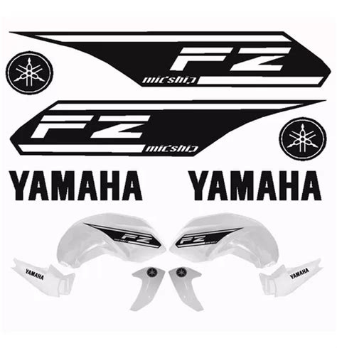 Kit Calcomanias Yamaha Fz 16 Midship X 6 Vinilo Negro En Venta En