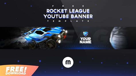 Free Rocket League Youtube Banner Template Youtube