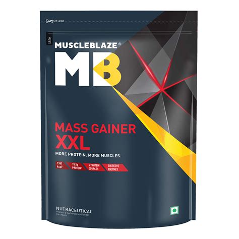 MB Mass Gainer XXL With Carbs Proteins 2 2 Lb Chocolate