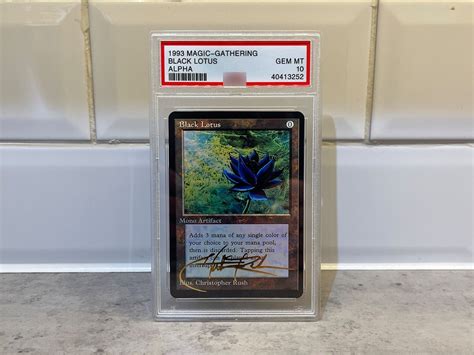 1993 Magic The Gathering Black Lotus Alpha Collectors Edition Gem Mint