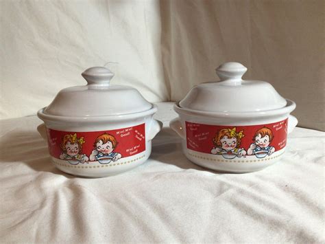 Vintage Campbell Soup Mugs With Lids Etsy