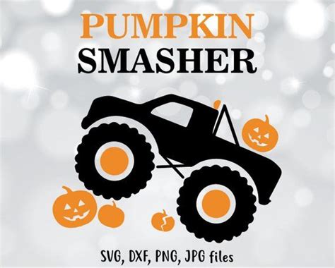 Boy Halloween Svg Pumpkin Monster Truck Svg Pumpkin Truck Svg Boy