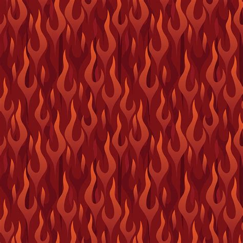 Red Hot Flames Fire Seamless Repeating Pattern Digital Art By Jeff Hobrath Pixels