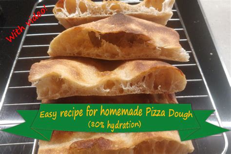 Easy Recipe For Homemade Pizza Dough High Hydration With Video