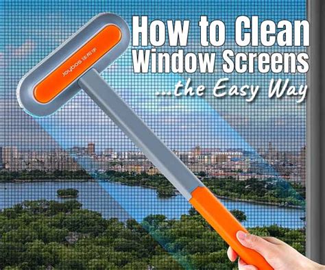 How to Clean Window Screens - Without Removing Them