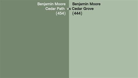 Benjamin Moore Cedar Path Vs Cedar Grove Side By Side Comparison