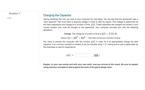 Solved Charging The Capacitor Having Stabilized The Fuel Chegg