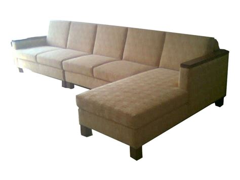 Akeel Interior Modern L Shape Brown Wooden Corner Sofa Set For Living