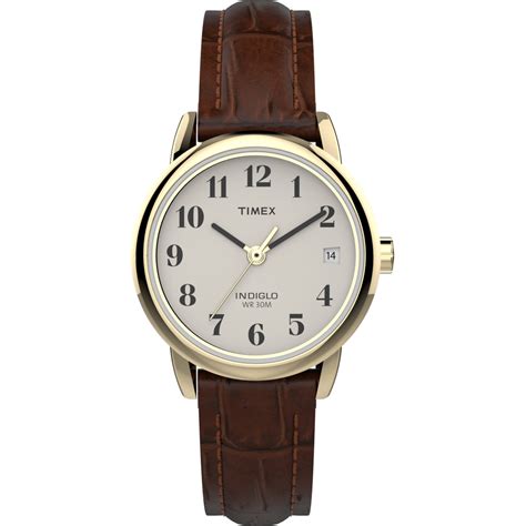 Timex Timex Womens Easy Reader 25mm Watch Gold Tone Case Natural