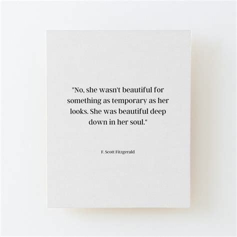 She Was Beautiful F Scott Fitzgerald Mounted Print For Sale By