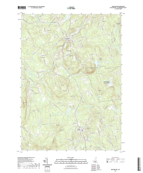 New Boston New Hampshire Us Topo Map Mytopo Map Store