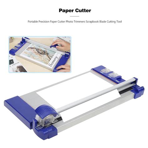 Portable Precision Paper Cutter Photo Trimmers Scrapbook Blade Cutting