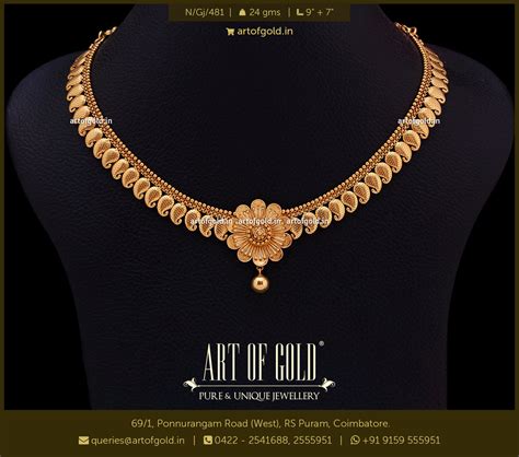 Light Weight Gold Mangomala Art Of Gold Jewellery Coimbatore