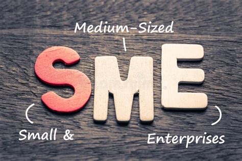 Sme Small And Medium Sized Enterprises Stock Image Image Of Education