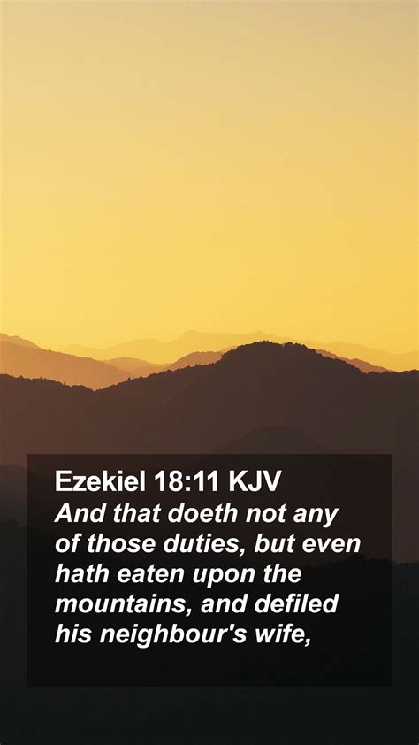 Ezekiel Kjv Mobile Phone Wallpaper And That Doeth Not Any Of