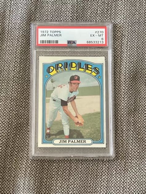 Dcc Topps Jim Palmer Psa Ex Mt Baltimore Orioles Hof Eur