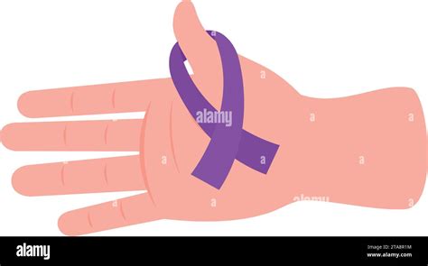 Rett Syndrome Ribbon On Hand Stock Vector Image And Art Alamy