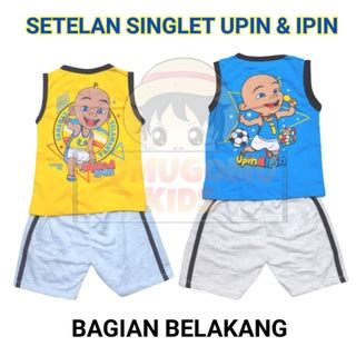 Jual Baju Upin Ipin Setelan Anak Upin Ipin Singlet Upin Ipin