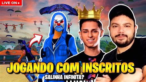 FREE FIRE AO VIVO UPANDO INSCRITOS MOBILADOR NN FLUXO CEROL