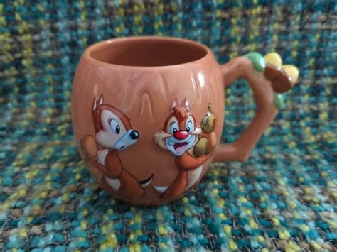 Disney Disneyland Paris Chip Dale D Acorns Character Mug Exclusive