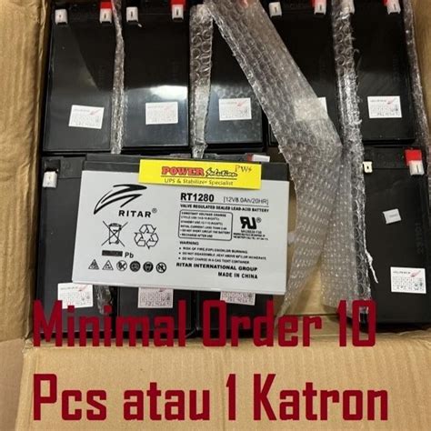 Jual Aki Baterai Kering Kompatibel For Ups Apc Ica Prolink Ritar V