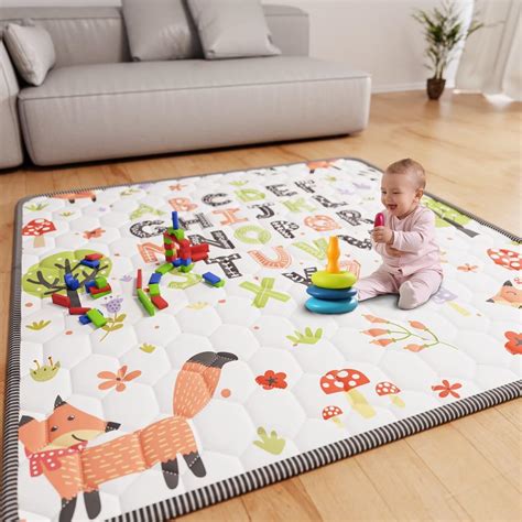 Iebabay Baby Play Mat 50 X 50 Playpen Mat Waterproof