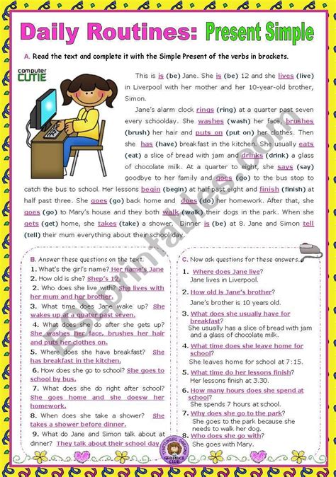 Daily Routines Educacion Ingles Vocabulario En Ingles Rutinas En Ingles