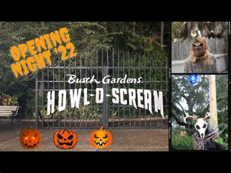 Howl O Scream At Busch Gardens Tampa Bay Opening Night Youtube