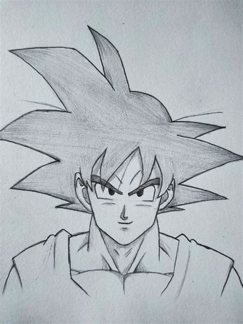 How To Draw Goku With Pencil Goku Drawing Easy Dragon Ball Z Goku Drawing Easy Drawings