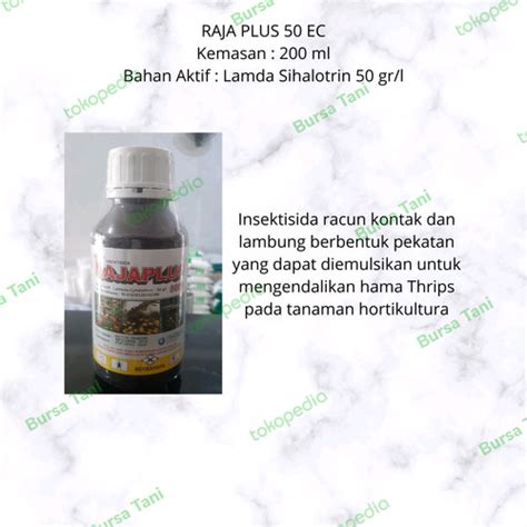 Jual Insektisida Raja Plus Ec Ml Lamda Sihalotrin Gr Ltr