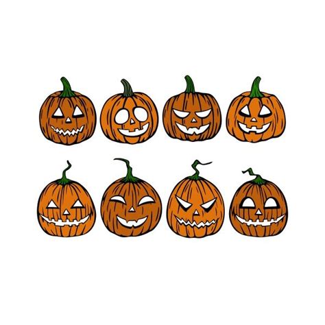 Halloween Jack O Lantern Pumpkins Cuttable Design Apex Designs And Fonts