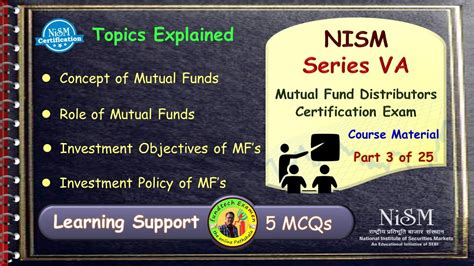 NISM Series VA I Mutual Fund Distributors Certification Exam Course I