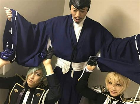 画像に含まれている可能性があるもの3人 Touken Ranbu Musicals Actors