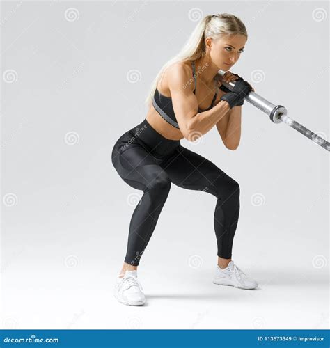 Allenamento Della Donna Di Forma Fisica Immagine Stock Immagine Di