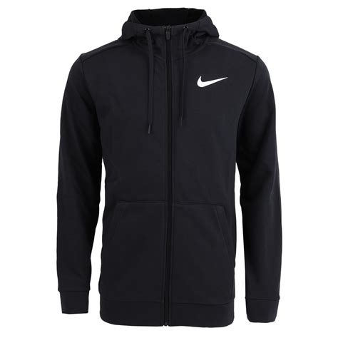 Nike Veste Capuche Homme Dri Fit Black White Cz Bike