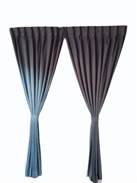 Grey Polyester Window Curtain Set Eyelet Plain At Rs 600 Piece In